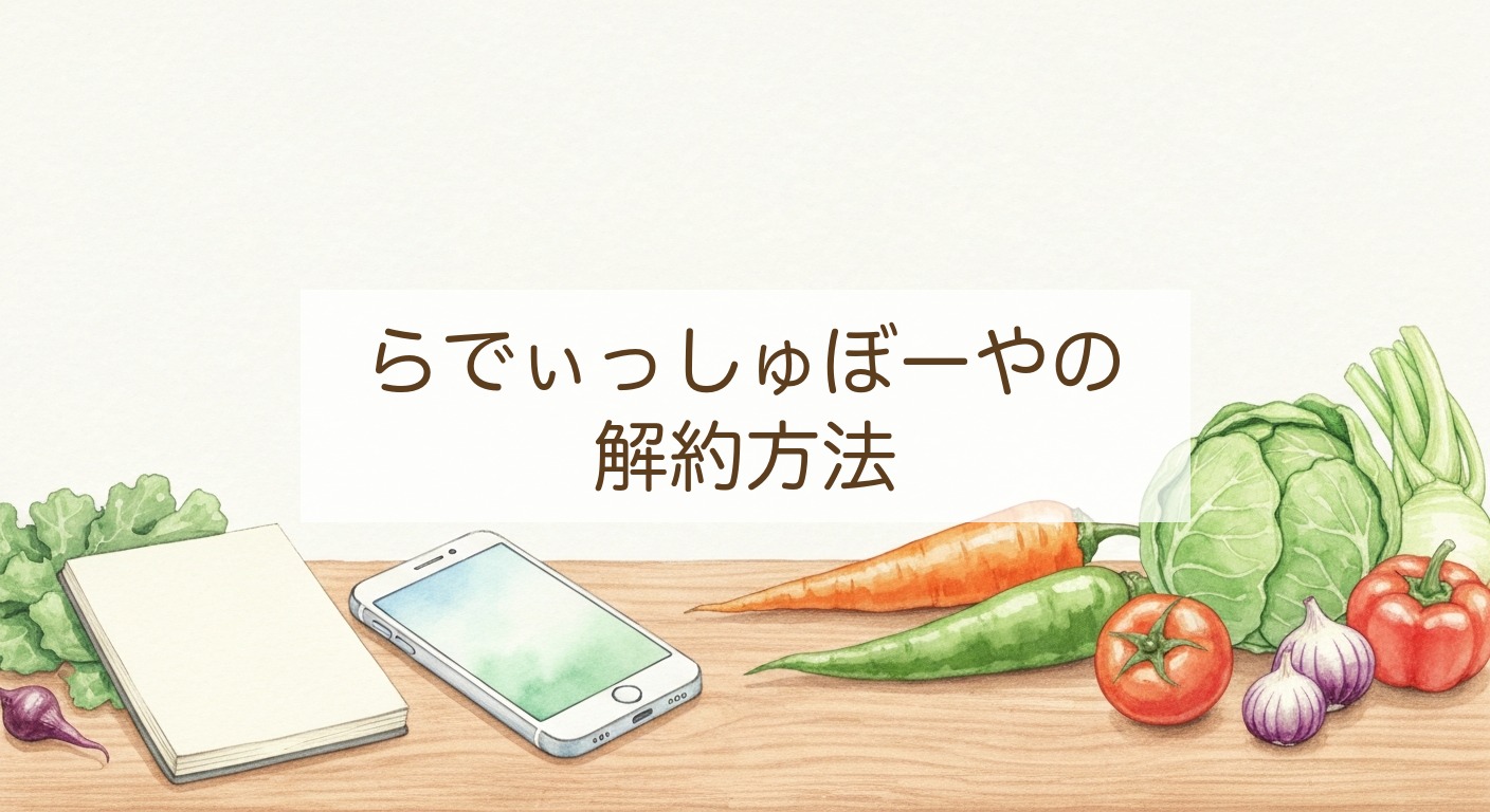 らでぃっしゅぼーやの解約方法
