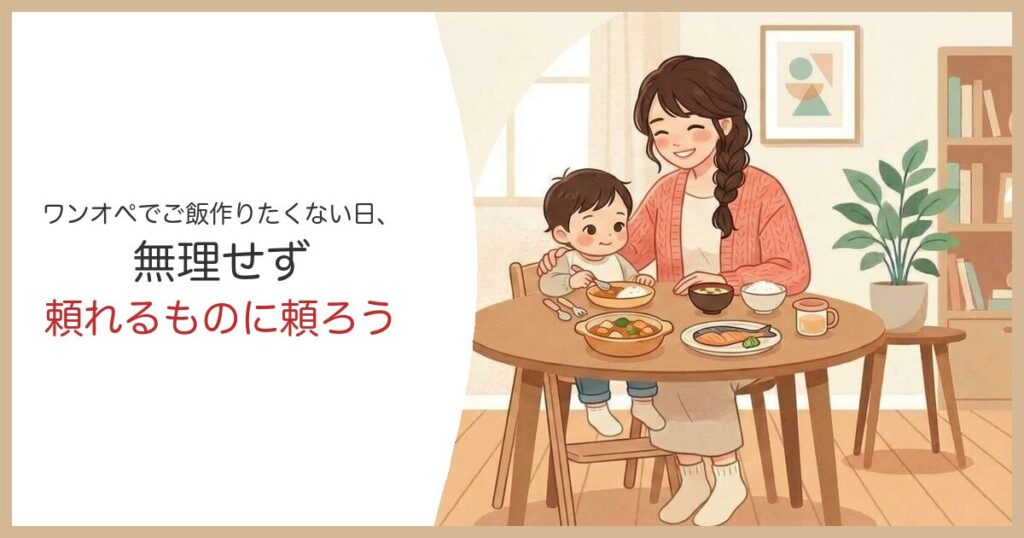 ワンオペでご飯作りたくない日は無理せず頼ろう ママと子どもの食卓