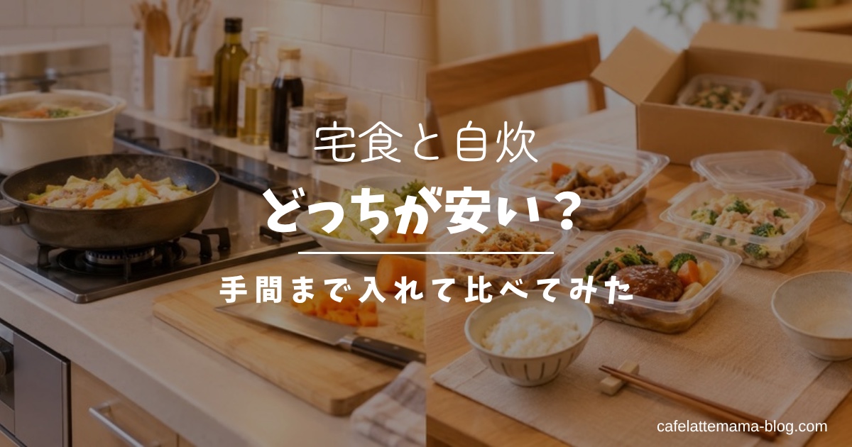 宅食と自炊どっちが安い？手間まで入れて比べてみた